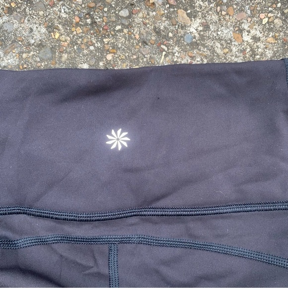 Athleta Charcoal Leggings with zippers black - Picture 6 of 7